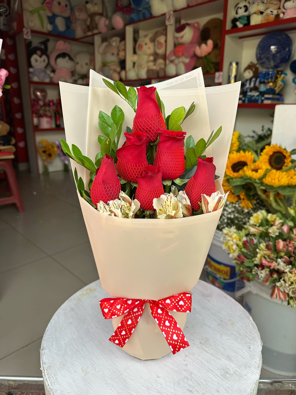 Arreglo Piramide Rojo