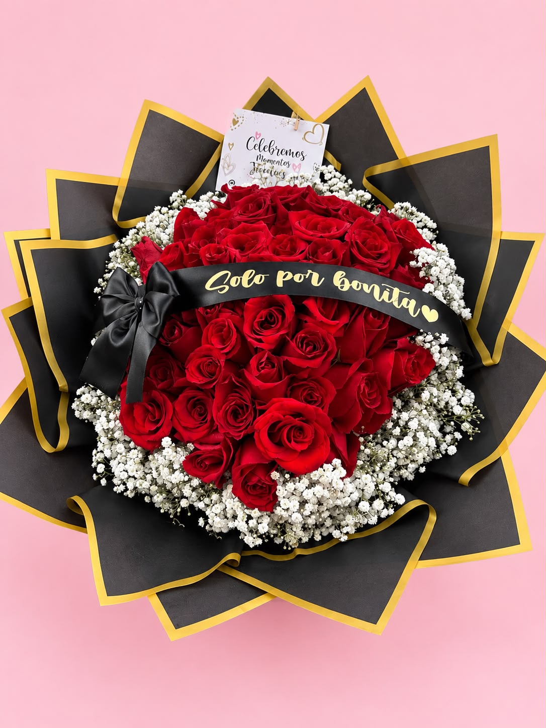 Ramo buchón Bonita (50 rosas)