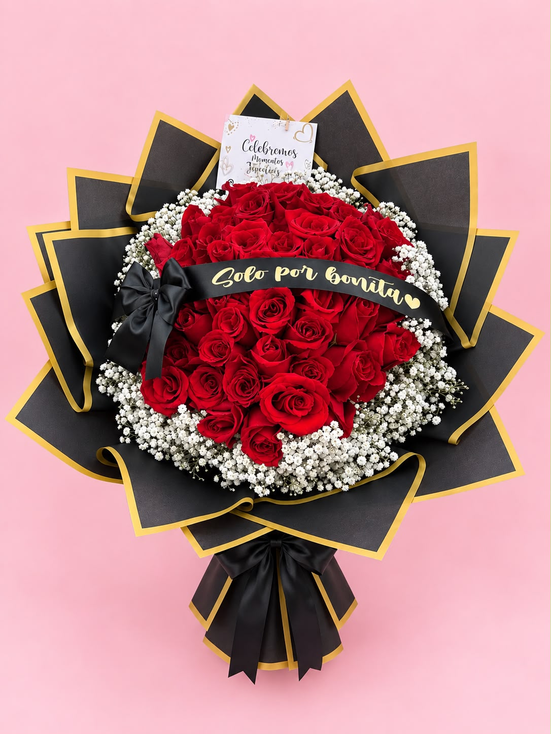 Ramo buchón Bonita (50 rosas)